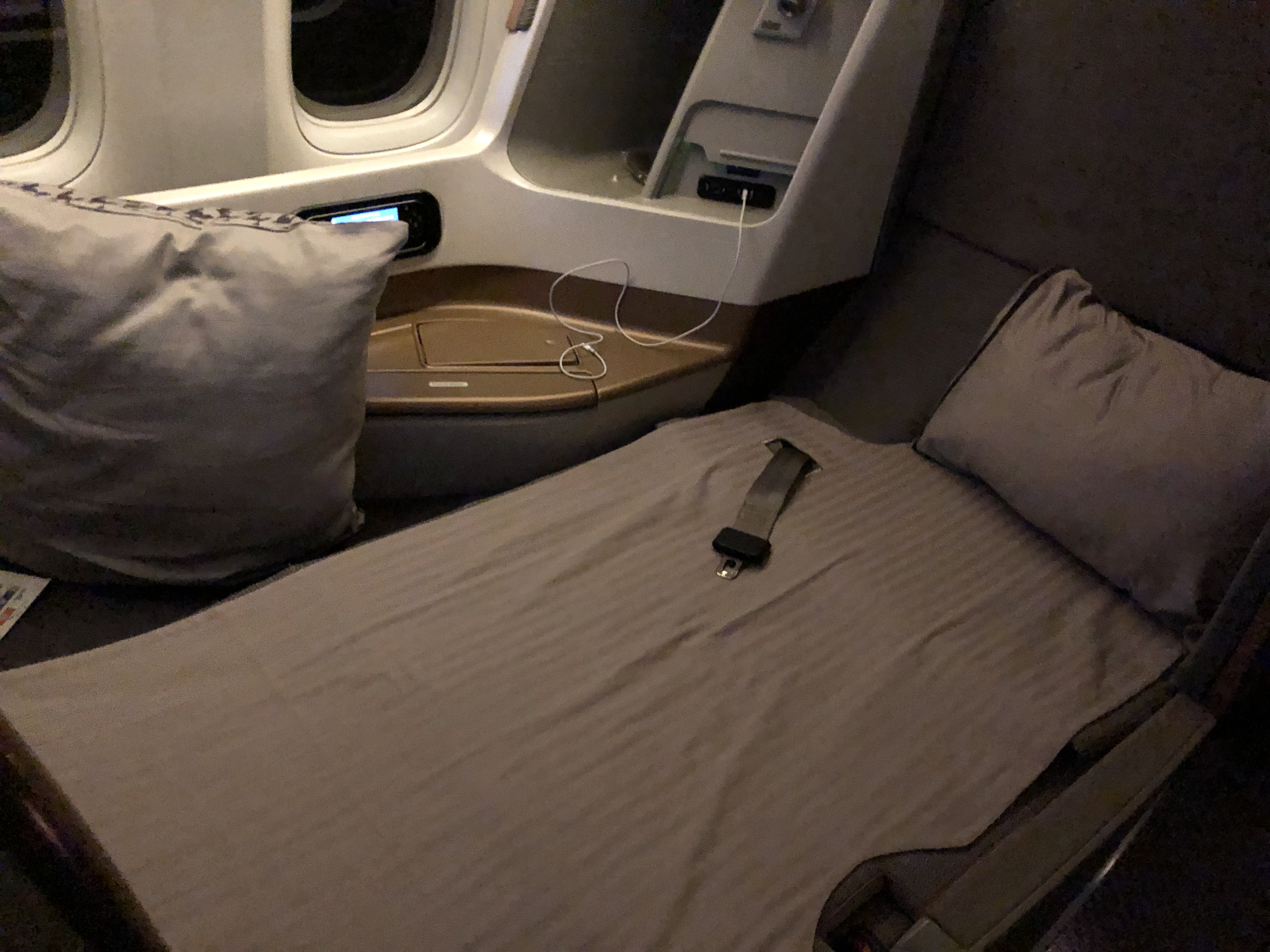 シンガポール航空 ビジネスクラス ベット