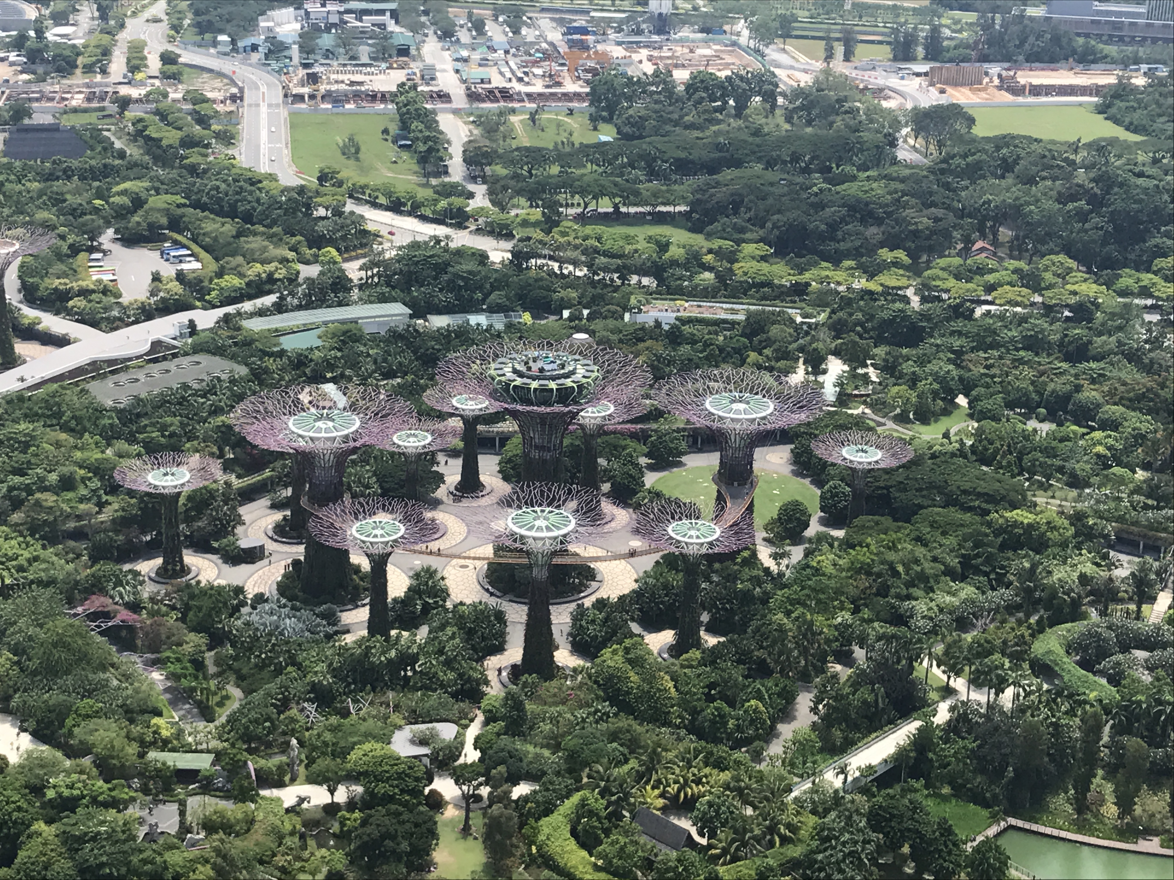 マリーナベイサンズの最上階 CÉ LA VI(セラヴィ)からの絶景