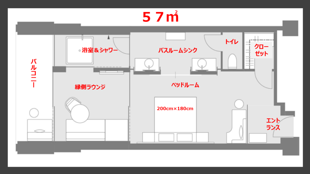 リッツカールトン日光の客室フロアプラン