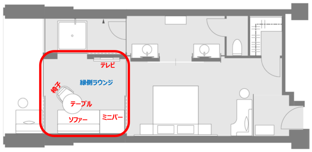 リッツカールトン日光の客室|縁側ラウンジ