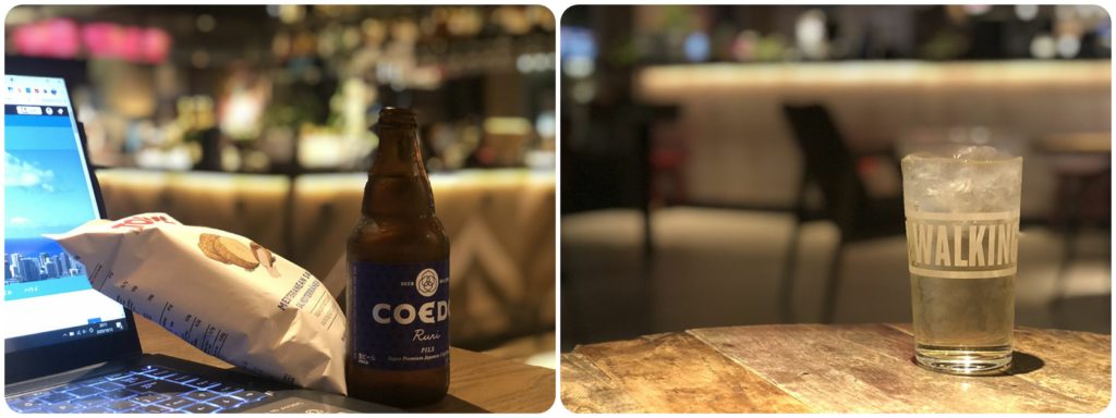 (左)ビール|(右)竹鶴ハイボール