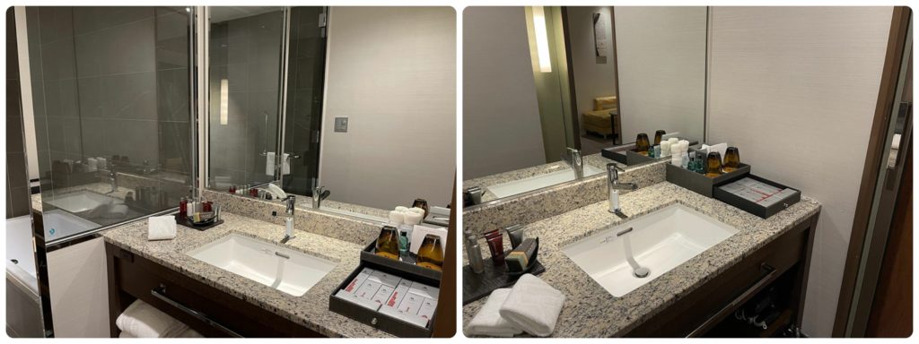 大阪マリオット都ホテル｜クラブフロアスーペリアルーム（洗面台）