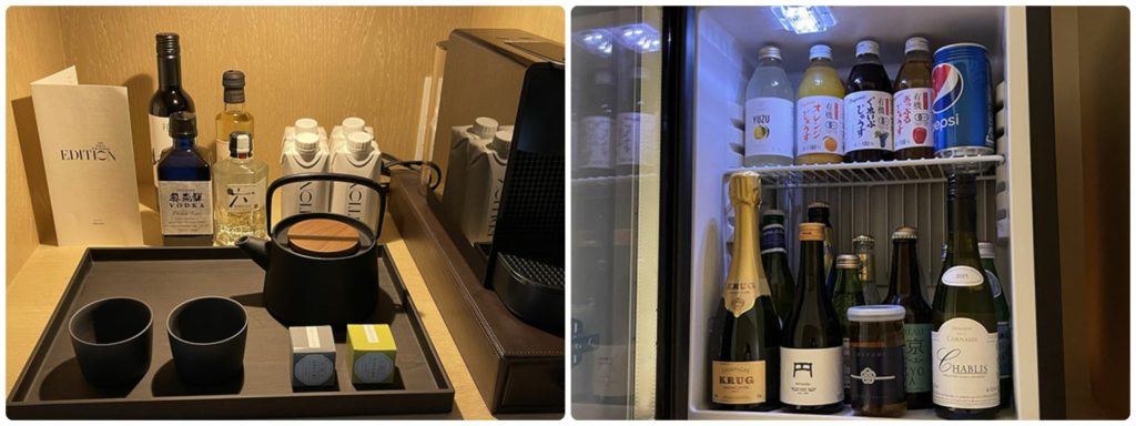 東京エディション虎ノ門｜スーペリアスイートルーム（ミニバー）