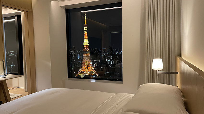 東京エディション虎ノ門｜スーペリアスイートルームの東京タワービュー