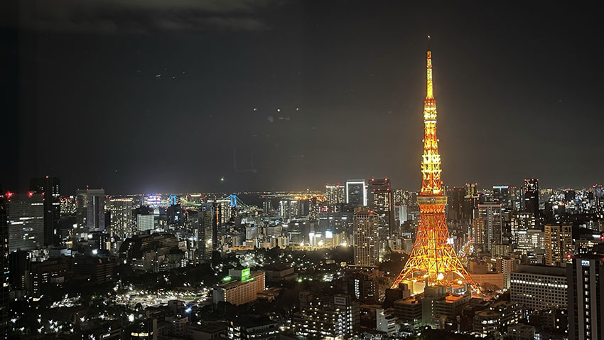 東京エディション虎ノ門｜スーペリアスイートルームの東京タワービュー