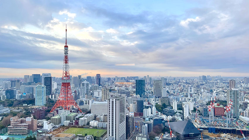 東京エディション虎ノ門｜スーペリアスイートルームの東京タワービュー