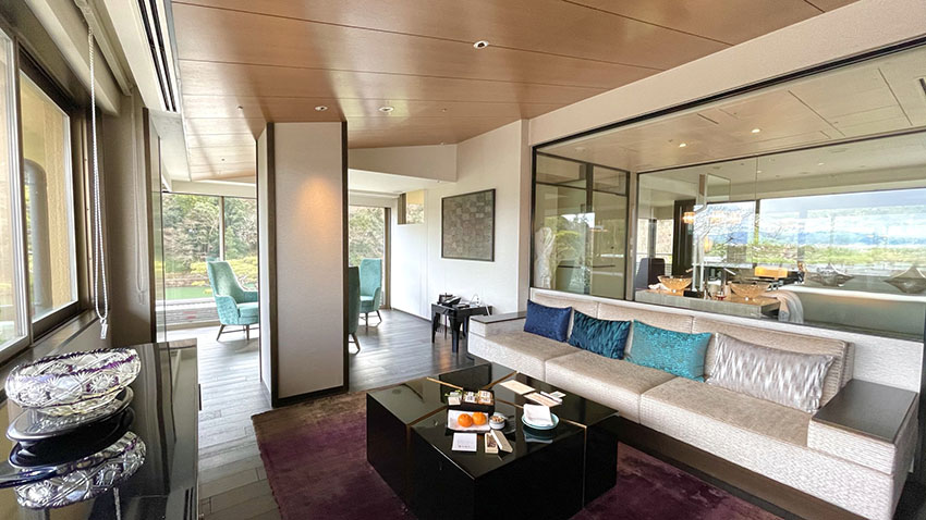 翠嵐ラグジュアリーコレクションホテル京都|プルデンシャルコーナースイート温泉露天風呂付