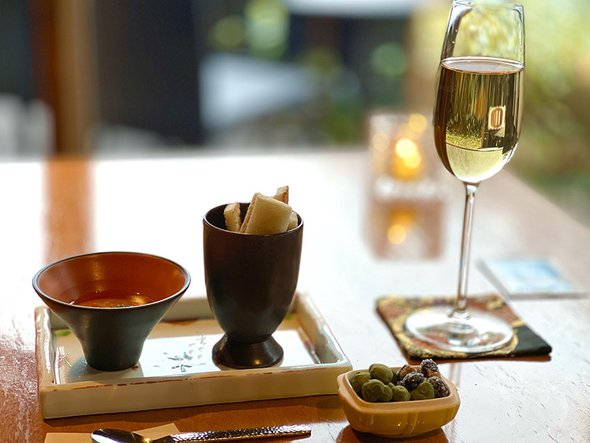 翠嵐ラグジュアリーコレクションホテル京都|シャンパンディライト(茶房 八翠)