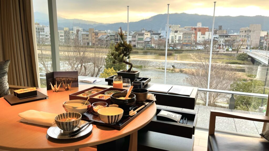 リッツカールトン京都｜コーナースイートMINAMI｜朝食