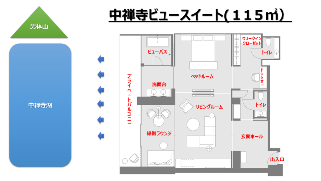 中禅寺湖ビュースイート間取|リッツカールトン日光