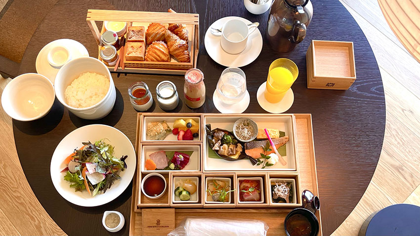 リッツカールトン日光の朝食(インルームダイニング)