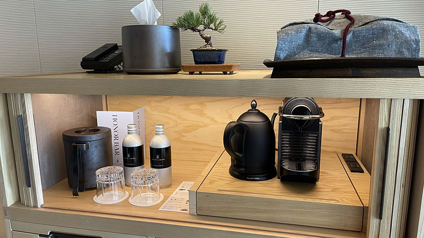 中禅寺湖ビュースイートのミニバー|リッツカールトン日光