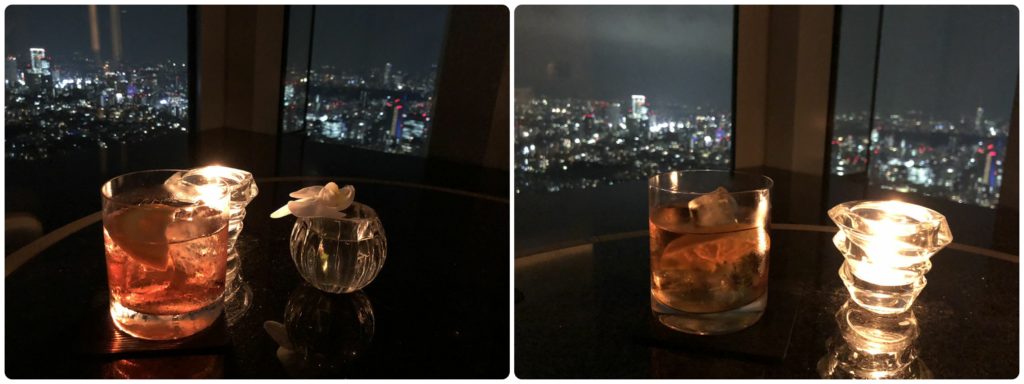 (左)Cognac Old Fashion (右)Tokyo Negroni