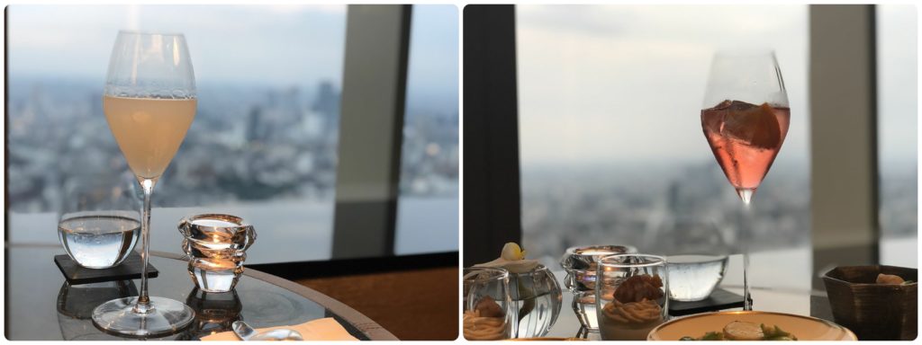 (左)Sake Dassai Sparkling (右)The Ritz Spritz