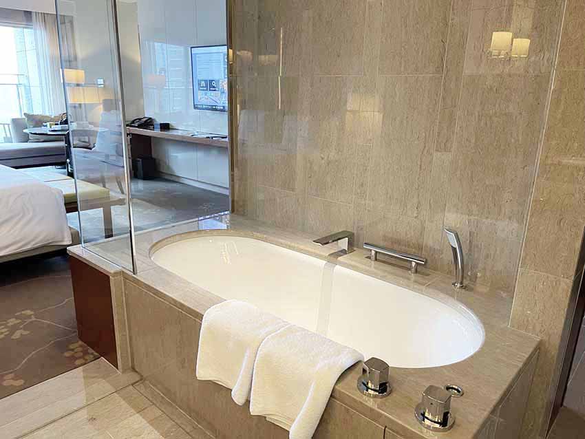 パレスホテル東京宿泊記|クラブデラックスルームwithバルコニー|バスルーム