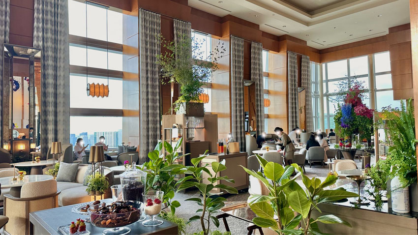 リッツカールトン東京宿泊記|ロビーラウンジ