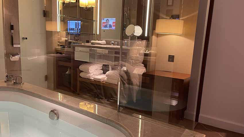 パレスホテル東京宿泊記|クラブデラックスルームwithバルコニー|バスルーム