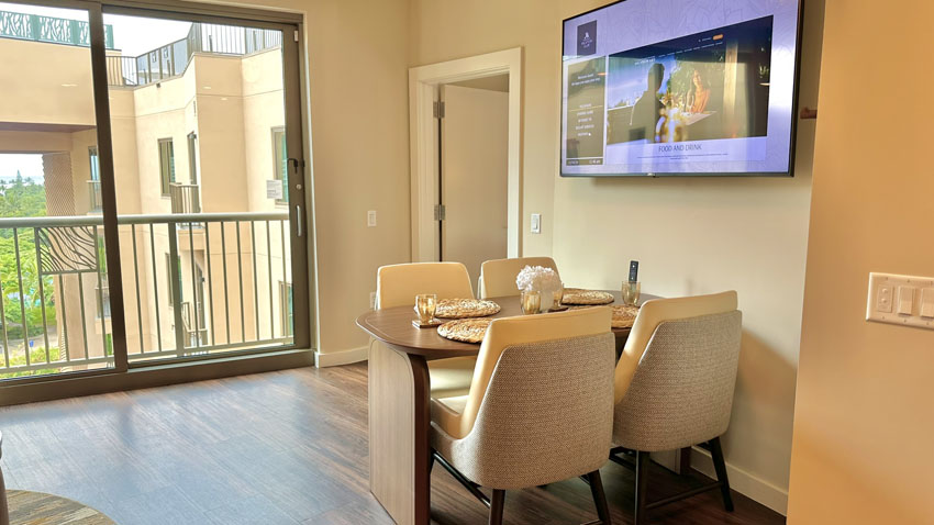 マリオットバケーションクラブワイキキ 客室 リビングダイニング