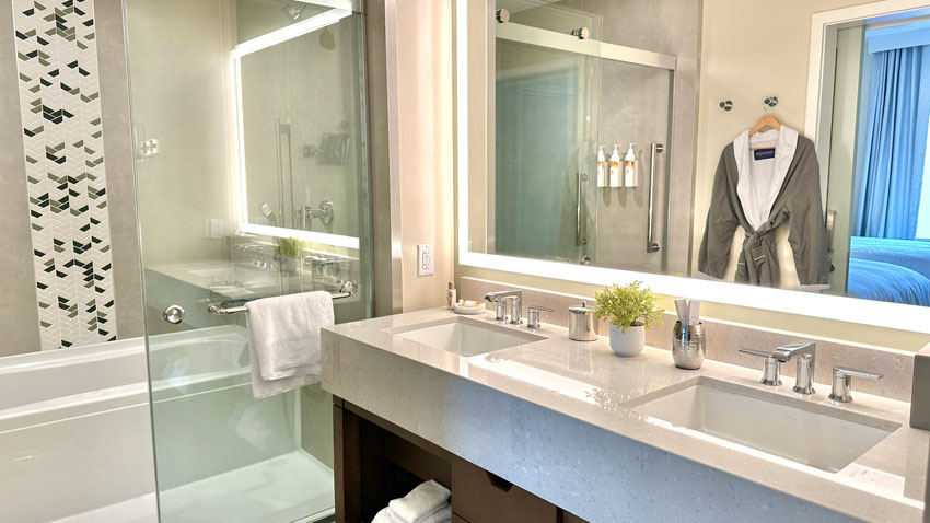 マリオットバケーションクラブワイキキ 客室 洗面台・バスルーム・トイレ