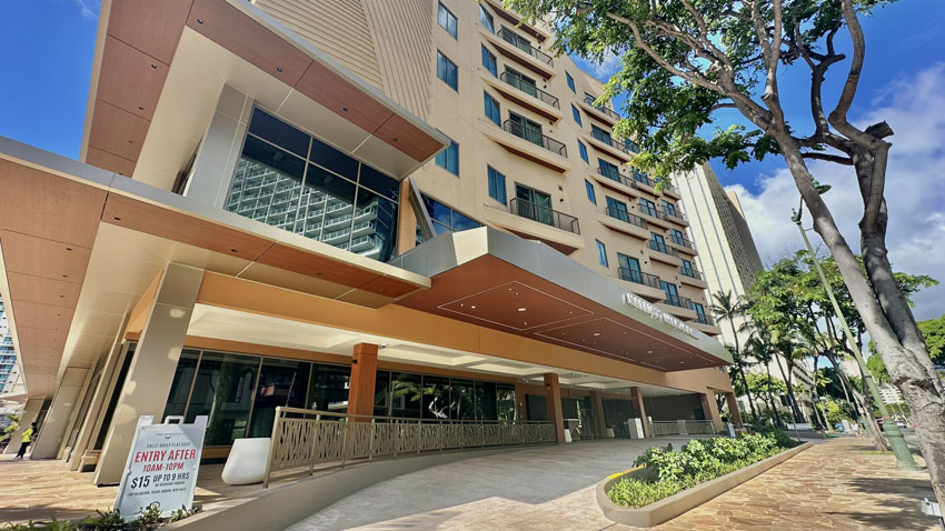 マリオットバケーションクラブワイキキ 駐車場 バレーパーキング