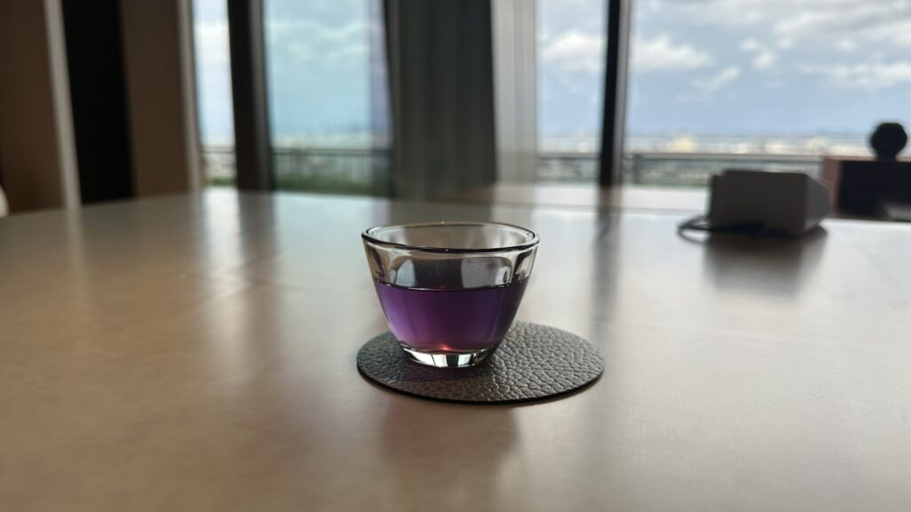 リッツカールトン福岡のウエルカムドリンク