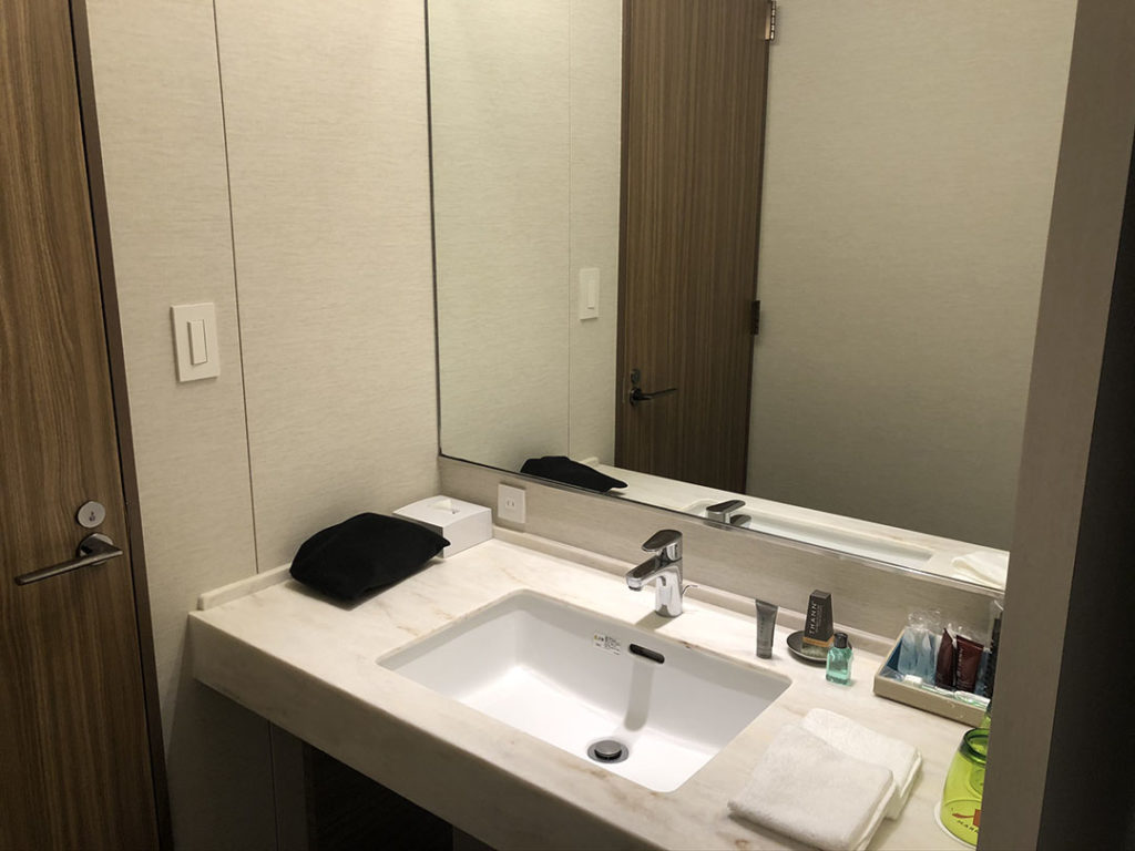 軽井沢マリオットホテル｜洗面台は至ってシンプル