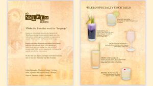 アウラニディズニーリゾートの|ザ・オレロ・ルーム(The ‘Ōlelo Room)メニュー