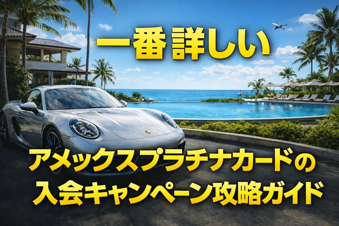アメックスプラチナ入会キャンペーン攻略ガイド｜最大19万ポイント+8万ポイント獲得する方法を解説【2026年版】