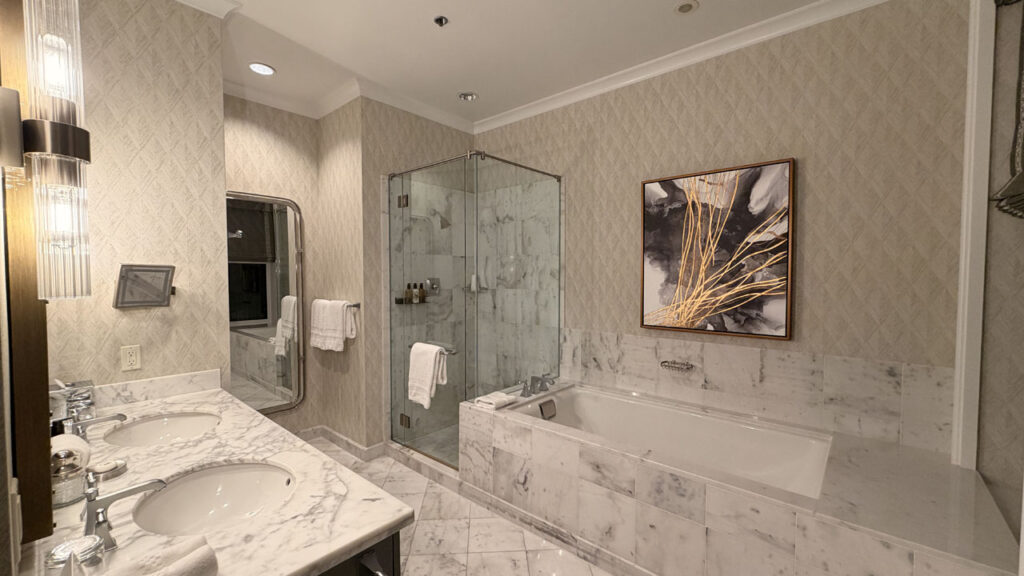 リッツカールトン・クラブ＆レジデンス・サンフランシスコ宿泊記｜マリオットバケーションクラブ｜客室バスルーム