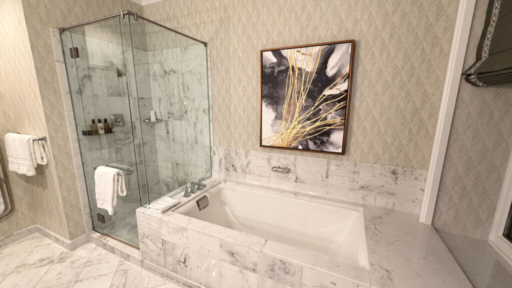 リッツカールトン・クラブ＆レジデンス・サンフランシスコ宿泊記｜マリオットバケーションクラブ｜客室バスルーム