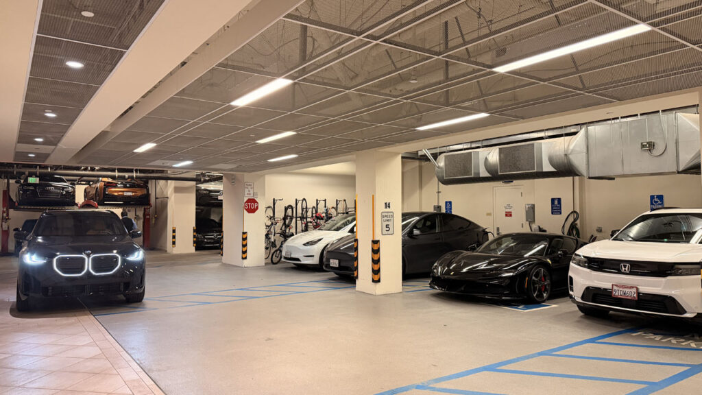 リッツカールトン・クラブ＆レジデンス・サンフランシスコ宿泊記｜マリオットバケーションクラブ｜駐車場