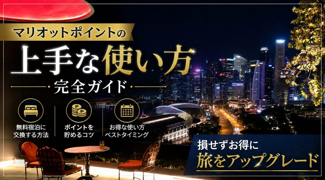 マリオットボンヴォイポイントの使い方｜ポイント宿泊やマイル交換を徹底解説【2026年版】