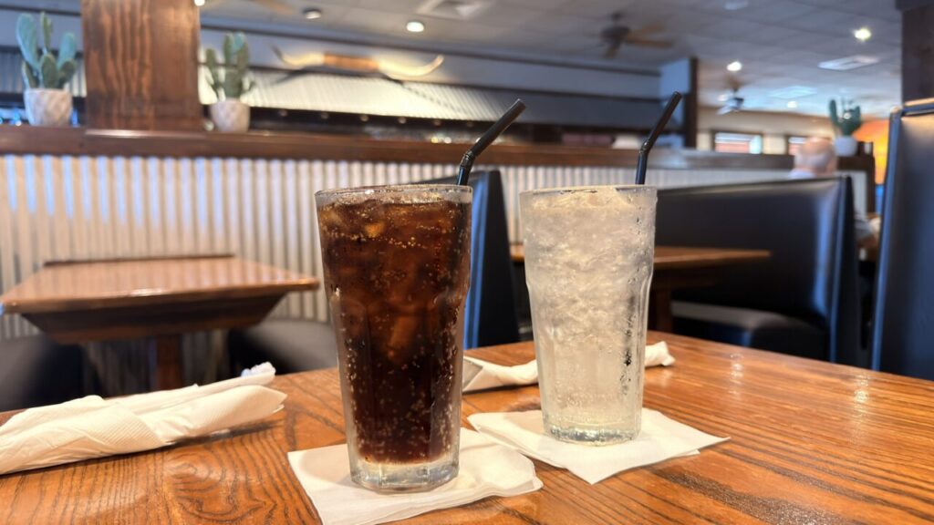 ローンスターステーキハウスで注文したドリンク