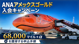 ANAアメックスゴールド入会キャンペーン｜68,000マイル＋αを獲得する申込手順