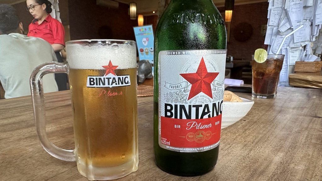 iiga Warungで飲んだビンタンビール