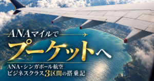 ANAマイルでプーケットへ｜ANA・シンガポール航空ビジネスクラス3区間の搭乗記